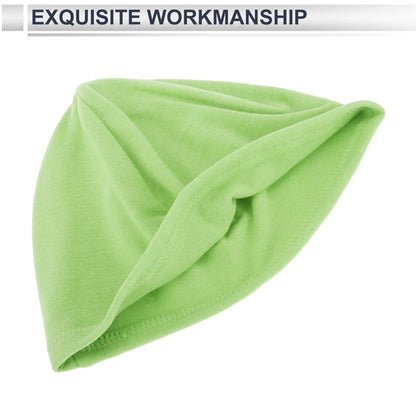 Cycling Hat for Keep Warm Light Green Desmooth Fabric (25.5x18cm) 1 Pcs