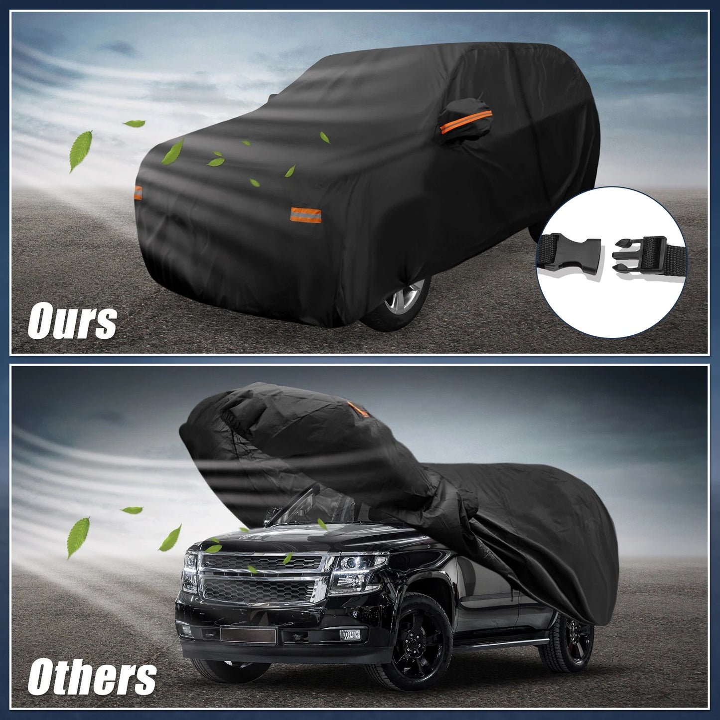Waterproof Aluminum Film Vehicle Cover for Chevrolet Tahoe (2007–2020)
