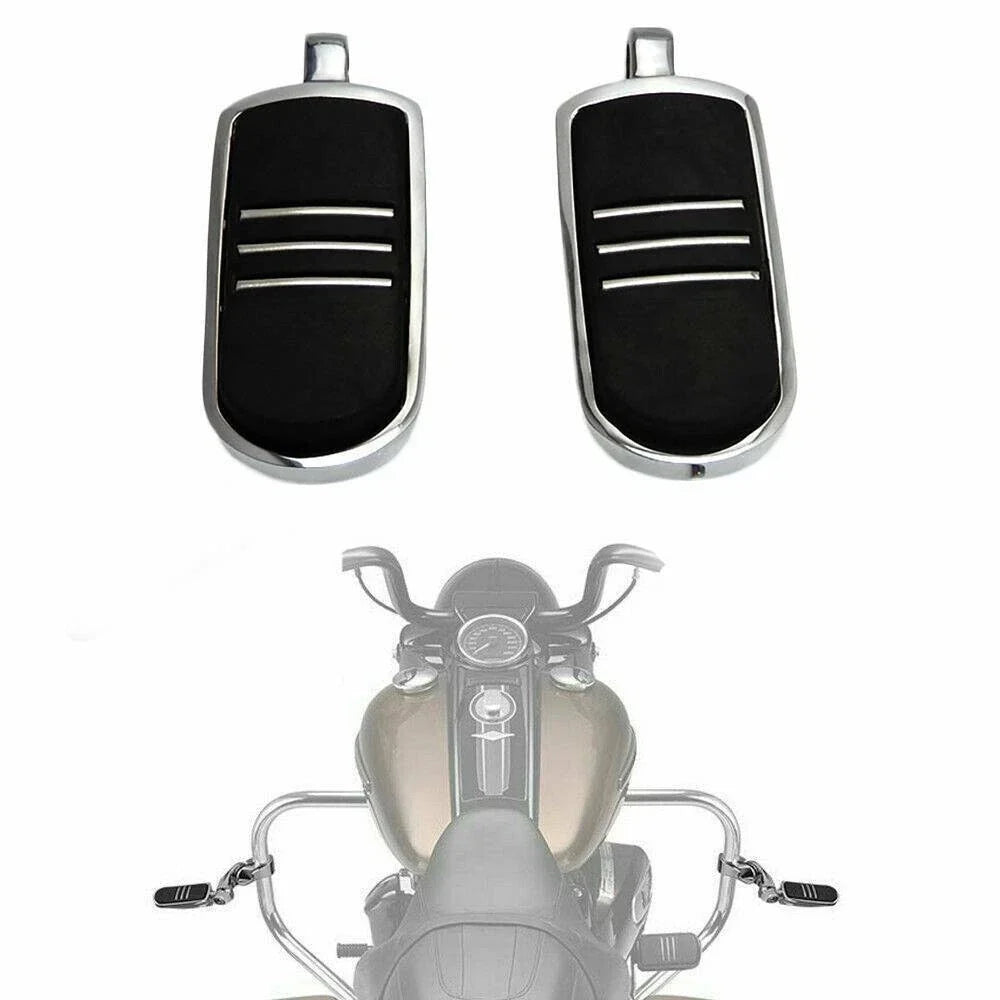 Chrome Foot Pegs Footrests for Harley Sportster Iron XL 1200 XL883 Dyna (2004-2023)