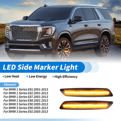 2X LED Side Fender Marker Light for BMW 1 Series E81 (2001–2013)
