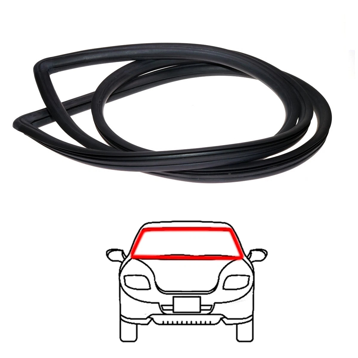 Front Windshield Weatherstrip for Toyota Hilux Pickup Truck (RN20–RN25)