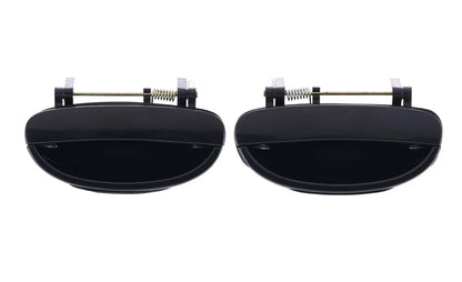 2 x Rear LH+RH Smooth Black Outer Door Handle for Daewoo Nubira J100/J150 (1997–2003)