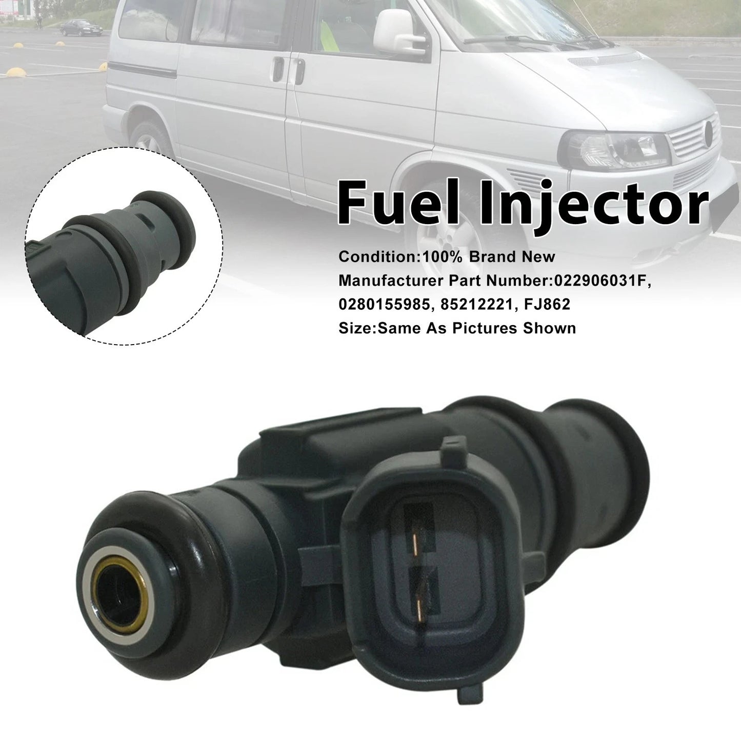 1x fuel injector for Volkswagen Jetta (2002–2004) EuroVan (2001–2003) 0280155985