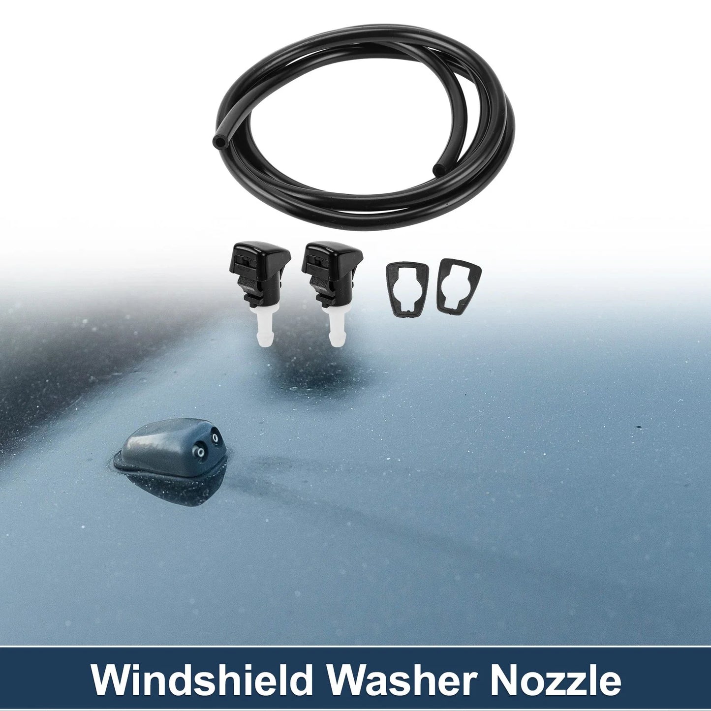 Windshield Washer Nozzle & Fluid Hose for Dodge Grand Caravan (2008-2020)