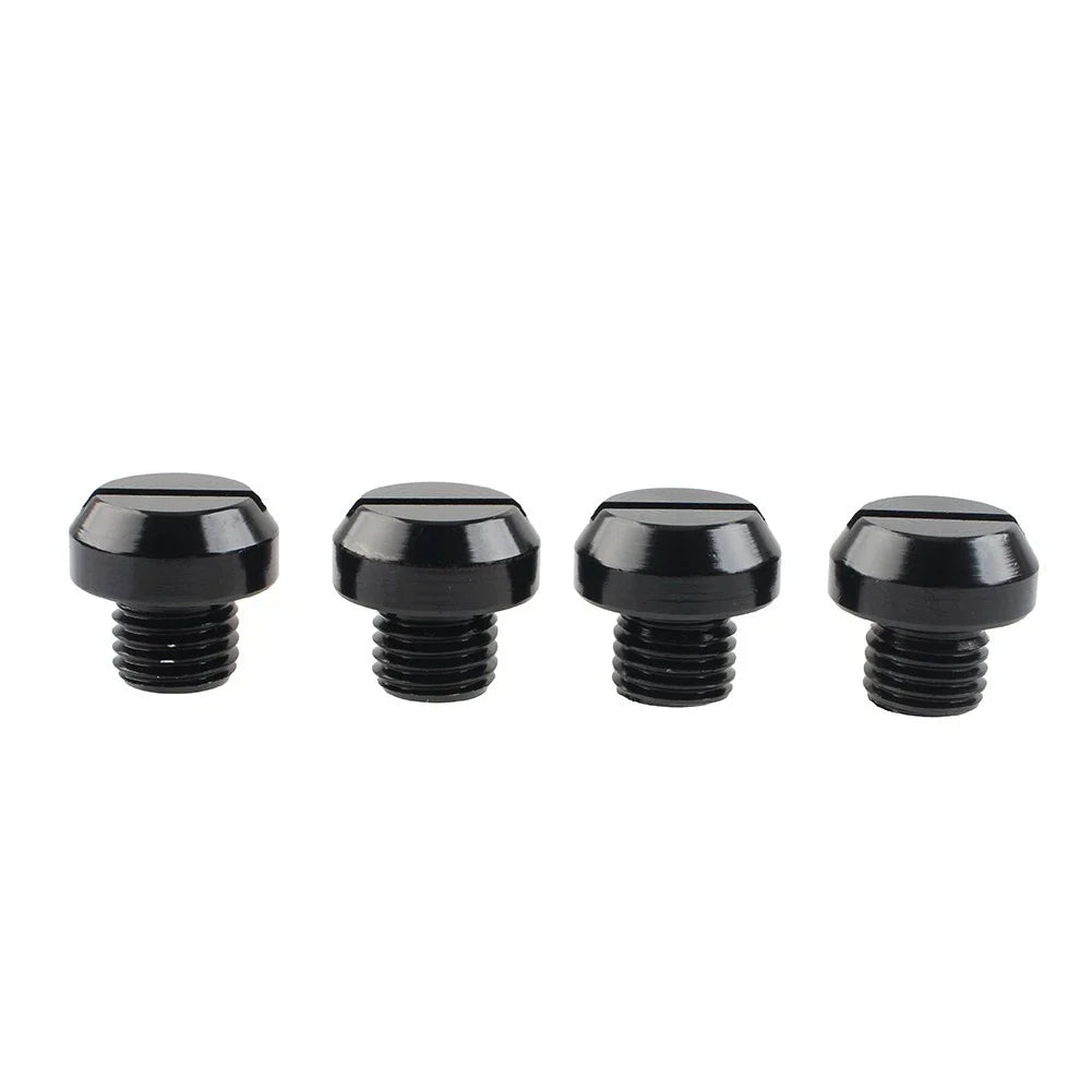 4 x Mirror Hole Blanking Plugs M10 Screws Caps Black for Universal Motorcycle