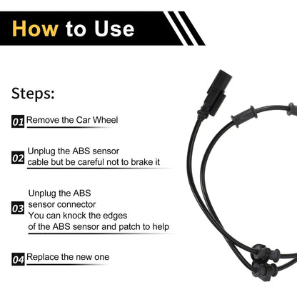 ABS Wheel Speed Sensor for Dodge Ram 2500 Front Left & Right (2003-2010)