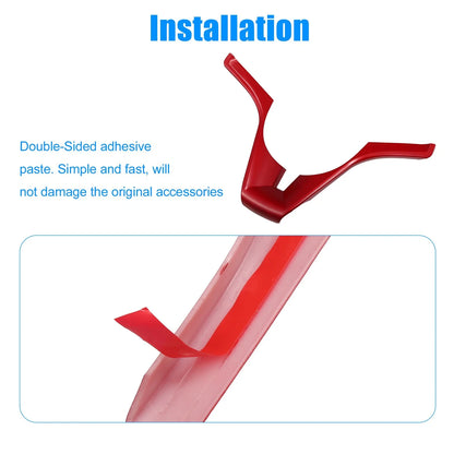 Red ABS Plastic Steering Wheel Cover Trim for Chevrolet Cruze (2010-2015)