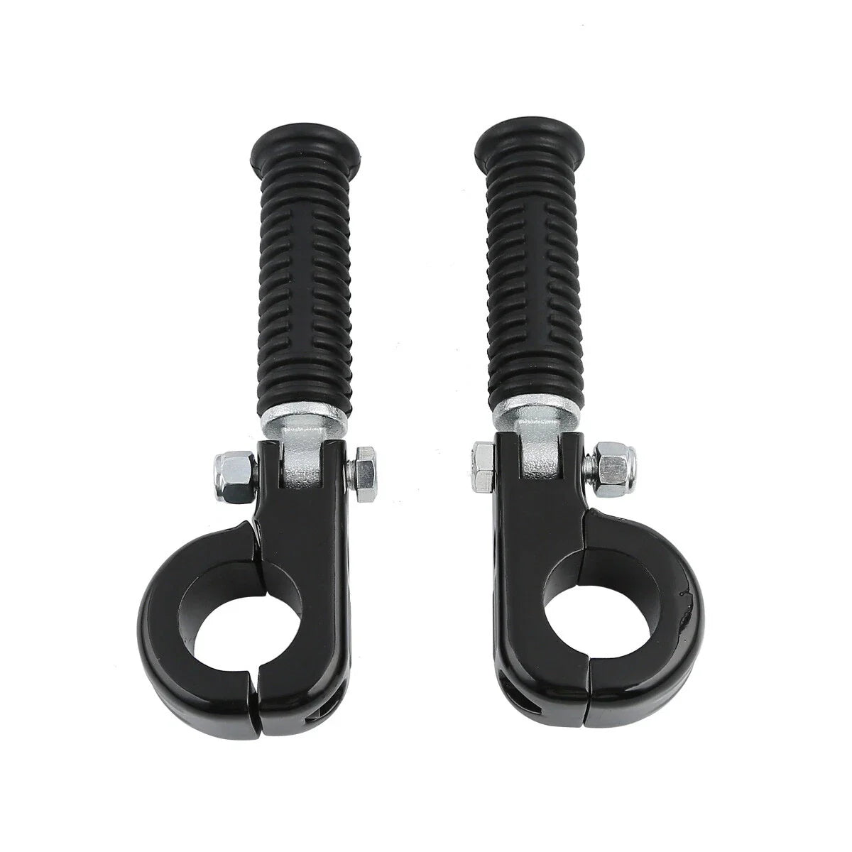 1 1/4" Black Highway Engine Guards Crash Bar Foot Pegs