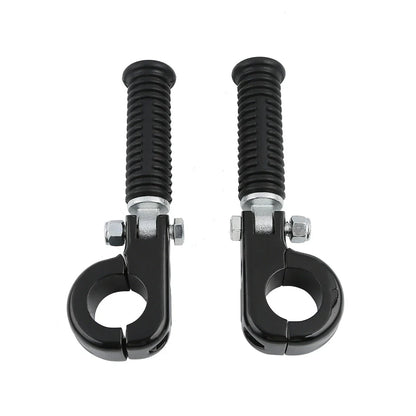 1 1/4" Black Highway Engine Guards Crash Bar Foot Pegs