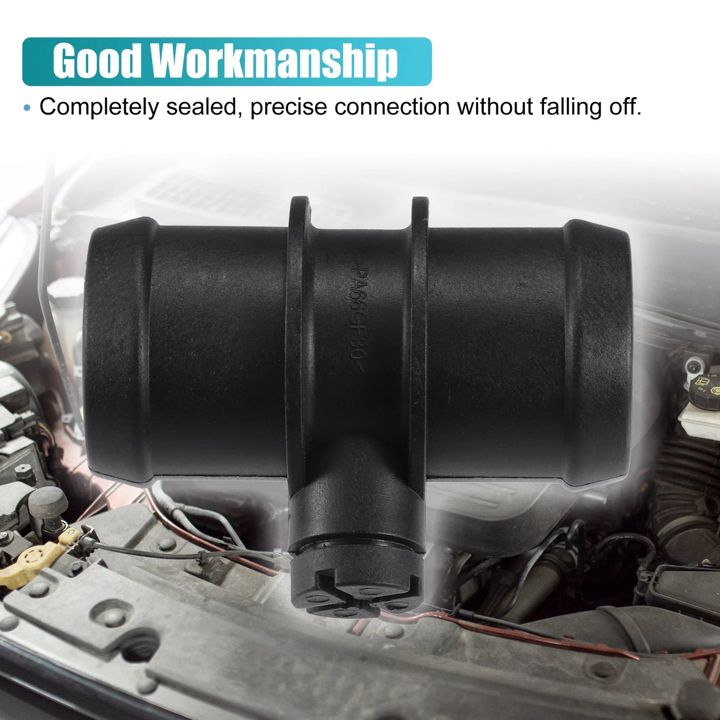 Engine Coolant Hose Connector for BMW MINI Cooper (2002–2008) No. 17127515502 Black