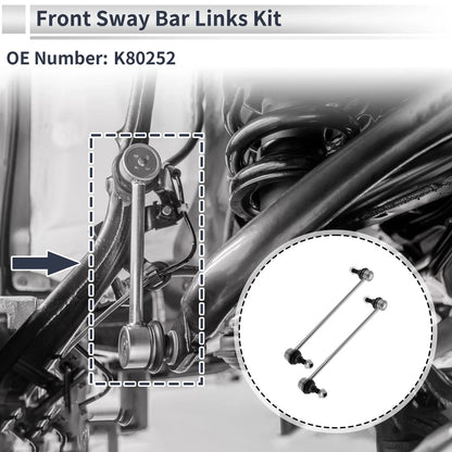 Front Stabilizer Bar Links for Chevrolet Cobalt (2005-2010) - 2 x Bushing