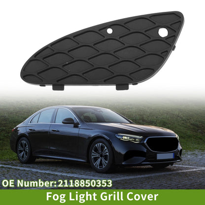 1 Pc Fog Light Grill for Mercedes-Benz E350 (2006–2009) No. 2118850353 Black