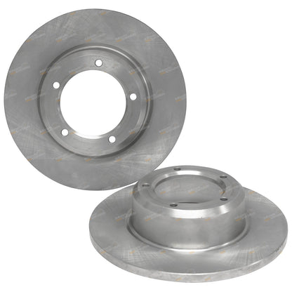 2 Front Solid Disc Brake Rotors for Land Rover Discovery (1989–1998)