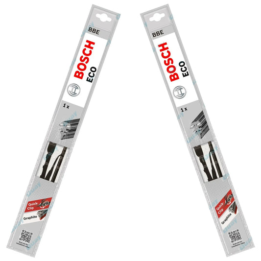 Front Pair Bosch Eco Wiper Blades Set for Nissan Skyline R31 3.0L 2.0L 1986~1990