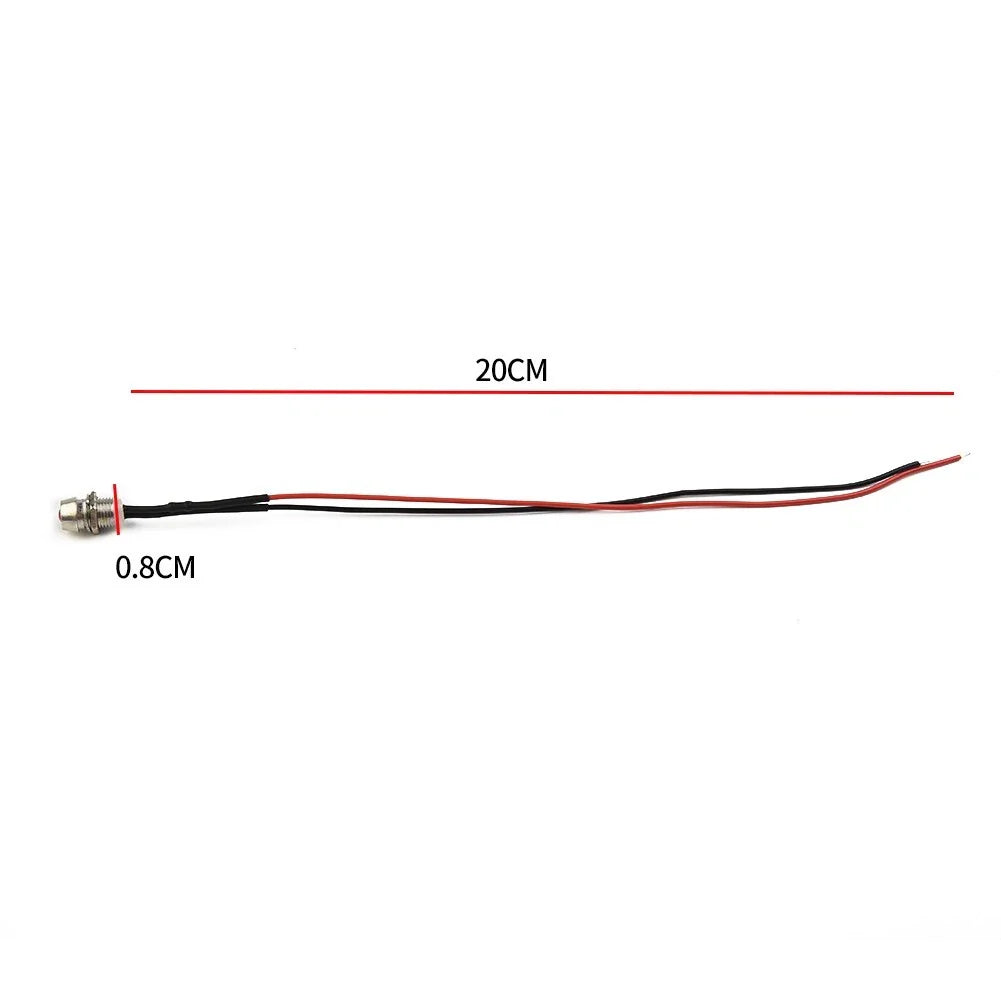 10pc 8mm LED Indicator Light Bulb Warn Light Lamp for DASH Panel Car Truck
