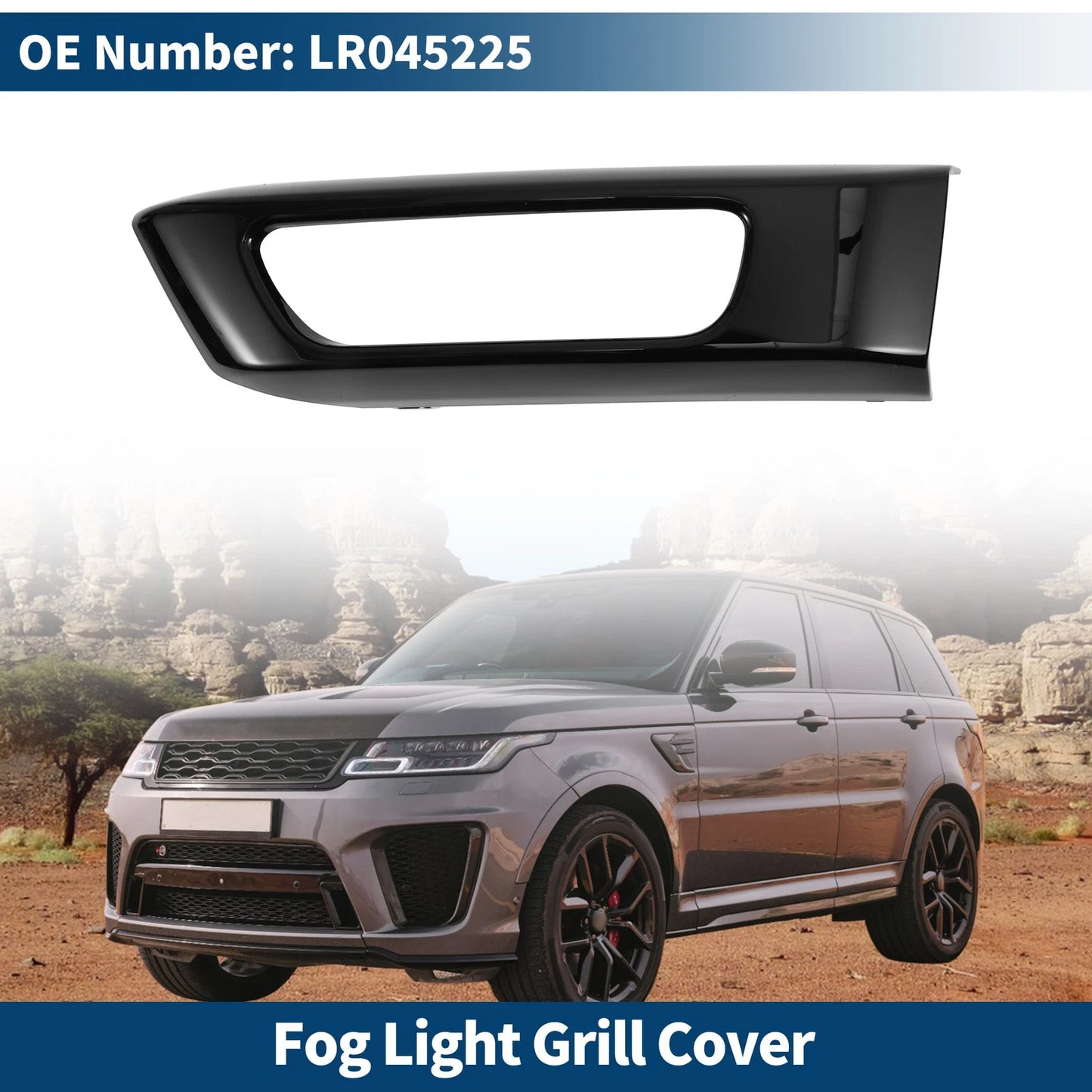1 Pc Front Left Fog Light Grill for Land Rover Range Rover Sport (2005-2013)