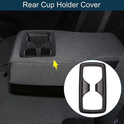 Rear Cup Holder Cover for Toyota Harrier (80 Series) - Black 1 Pcs