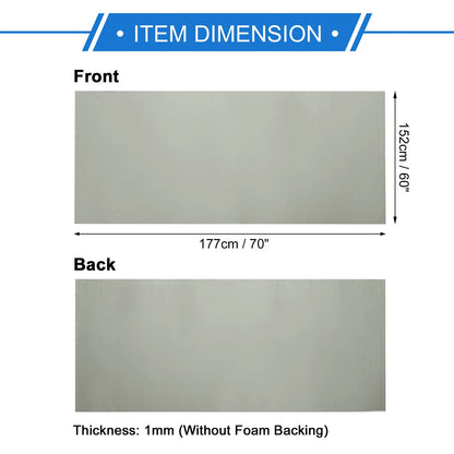 Breathable Mesh Headliner Fabric 70"x60" for Car Roof Repair (Light Gray)