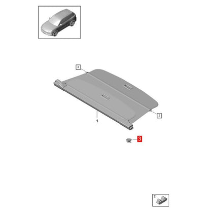 Rear Left Trunk Cargo Cover Bearing Block for Porsche Cayenne (2018–2024)