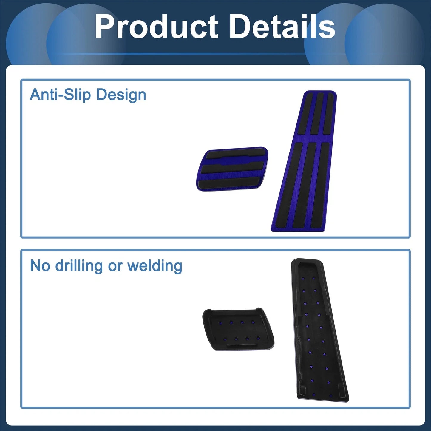 2 x Automatic Foot Accelerator Pedal Covers for Porsche 718/911 (2016-2023)