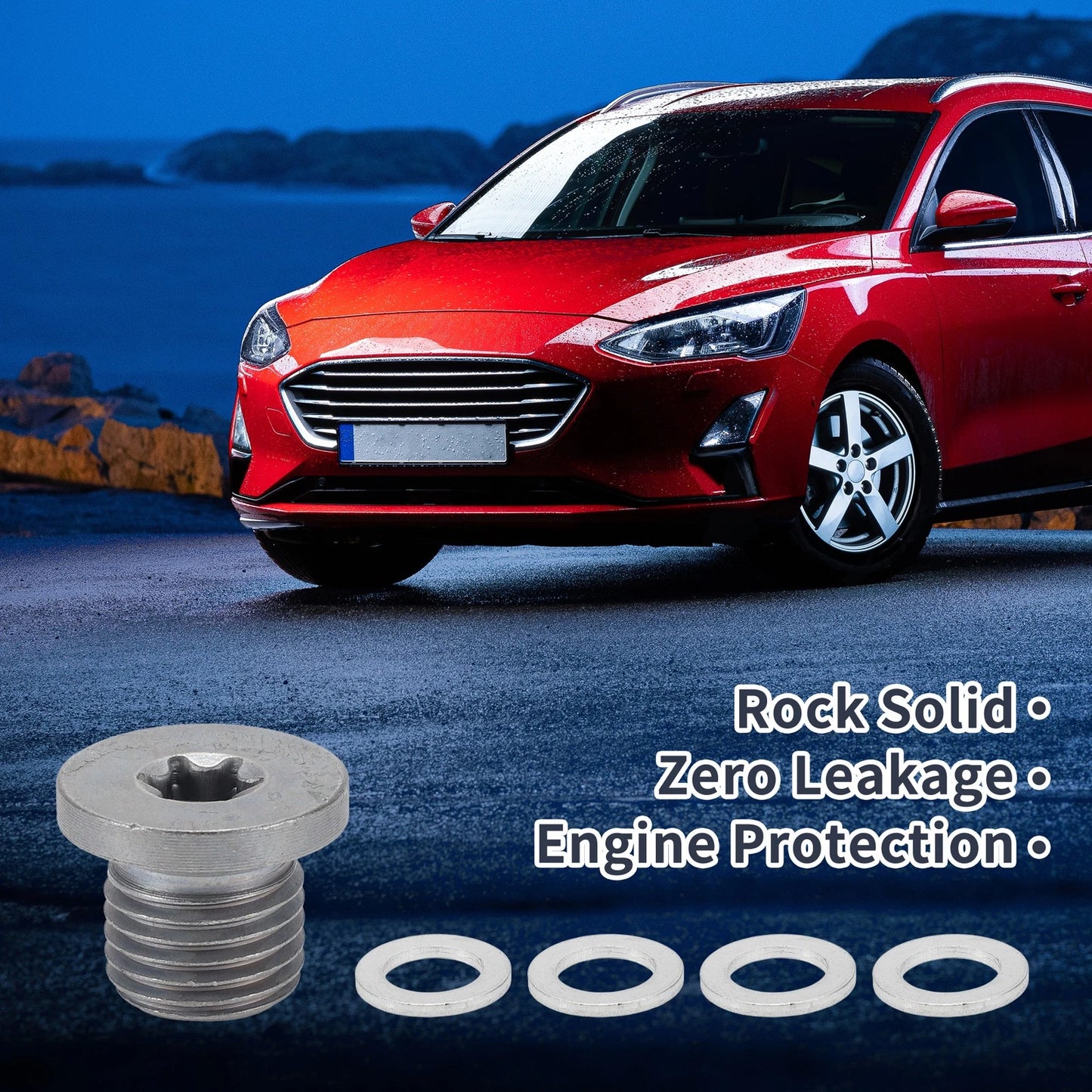 Set of 1 M14x1.5 Engine Oil Drain Plug with Gasket for Car Motorcycle