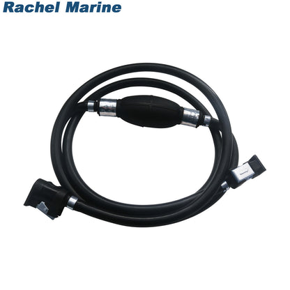 Fuel Gas Hose Line Assembly with Primer Bulb for Marine Outboard Motors
