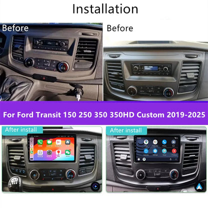 10.1'' Car Stereo GPS Radio for Ford Transit 150/250/350/350HD (2019-2025)