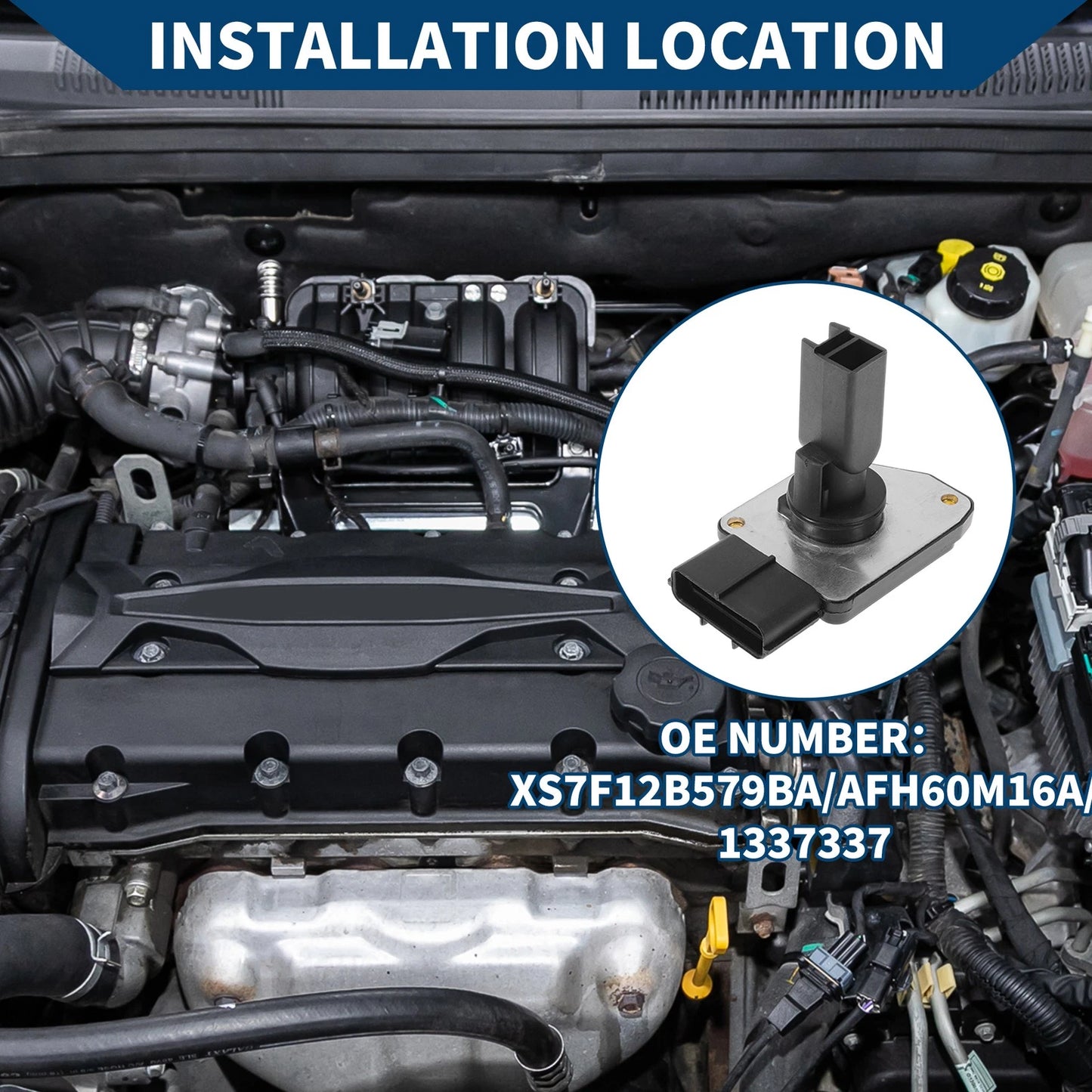 Mass Air Flow Sensor No.XS7F12B579BA for Ford Explorer (2010–2015)