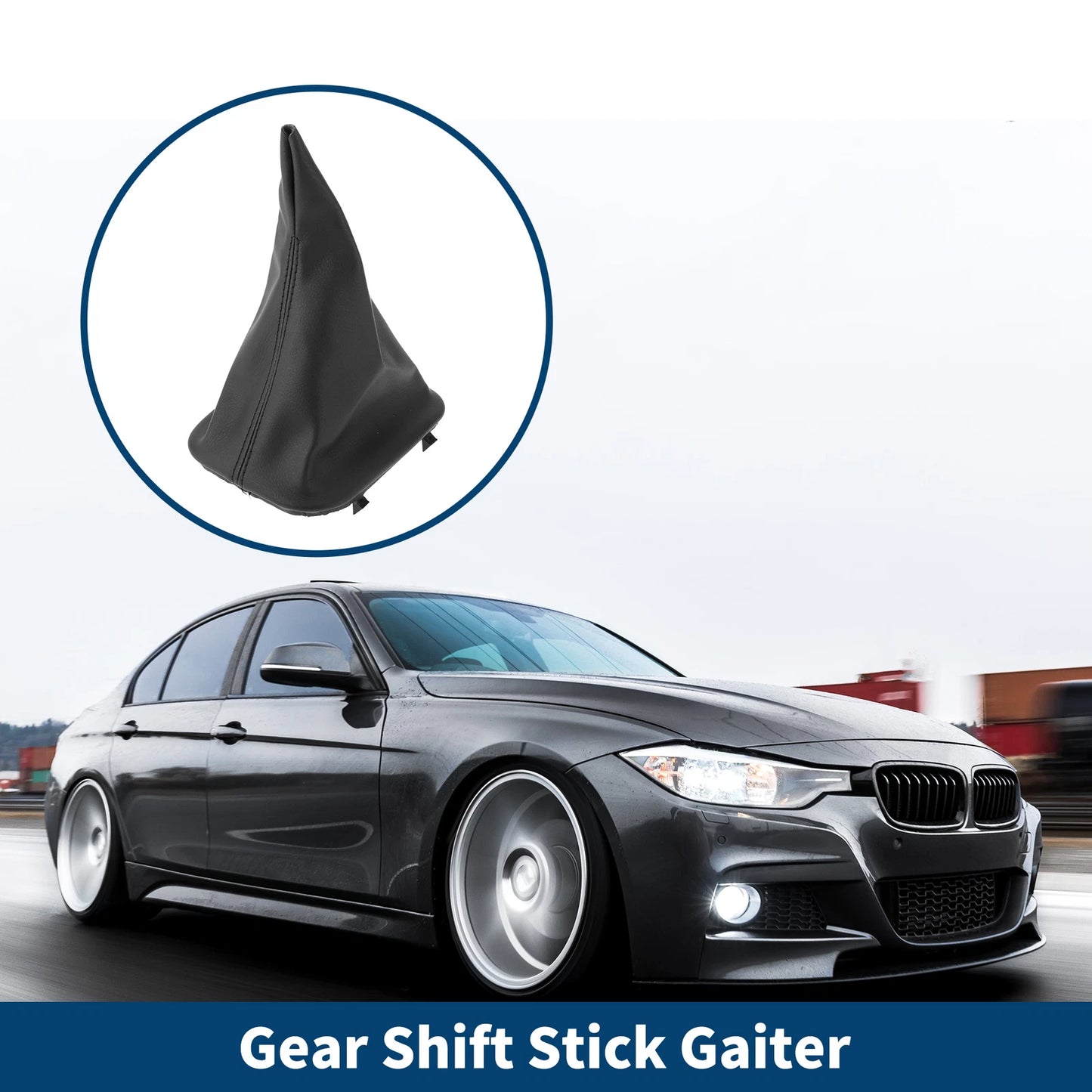 Gear Shift Stick Gaiter for BMW E30 (1981–1991) Black Leather