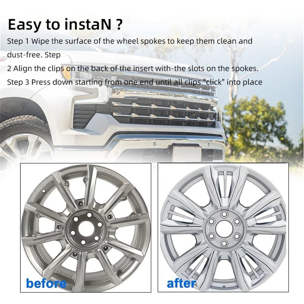 Chrome Spoke Insert 22" for Chevrolet Silverado Suburban (2014-2019)
