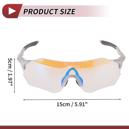 Set of 1 Motorcycle Riding Goggles for Universal Fit (Light Blue Lens)