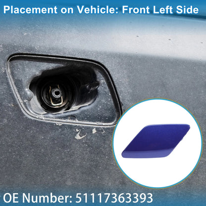 Front Left Washer Nozzle Cover Cap for BMW 428i (2014 - 2016) Dark Blue