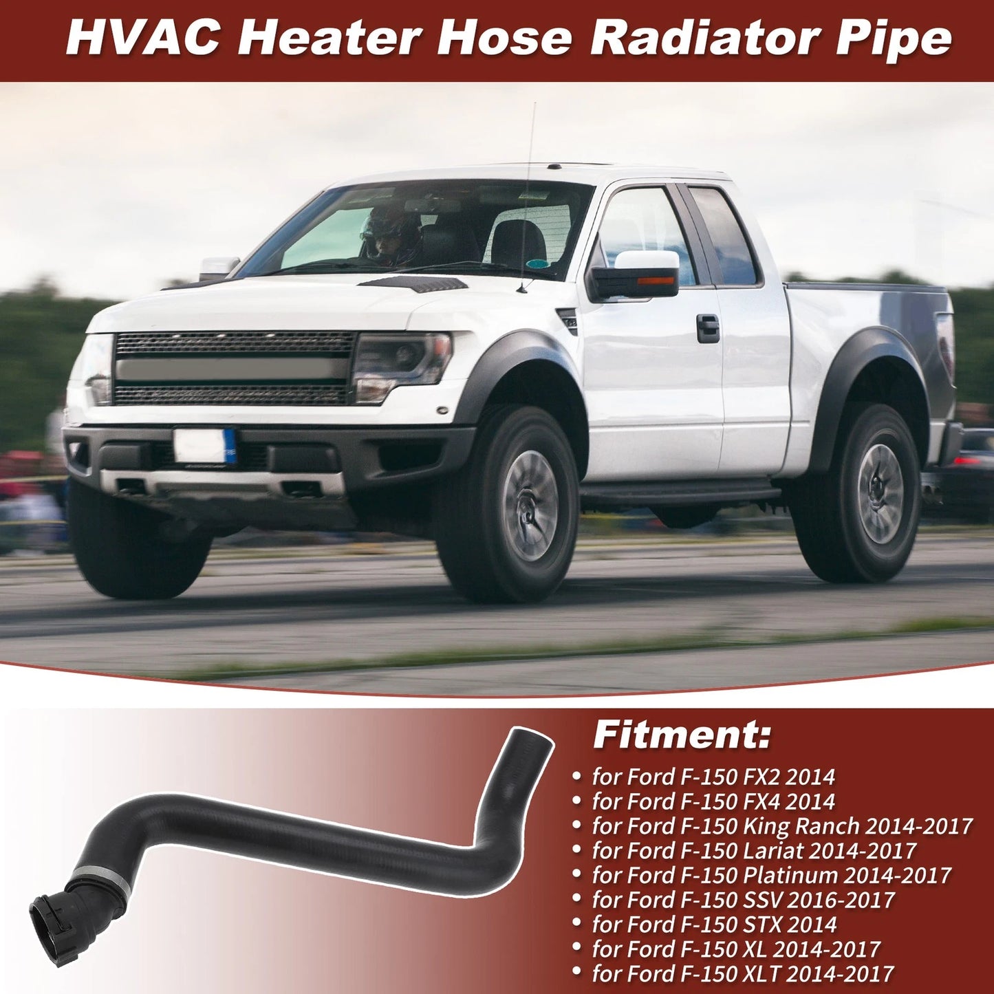 HVAC Heater Water Hose Radiator Hose for Ford F-150 (2014–2017) KM5306 FL3Z8260C