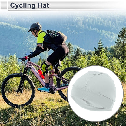 Cycling Hat Sweat Wicking Breathable Light Gray 23x13cm (2023)