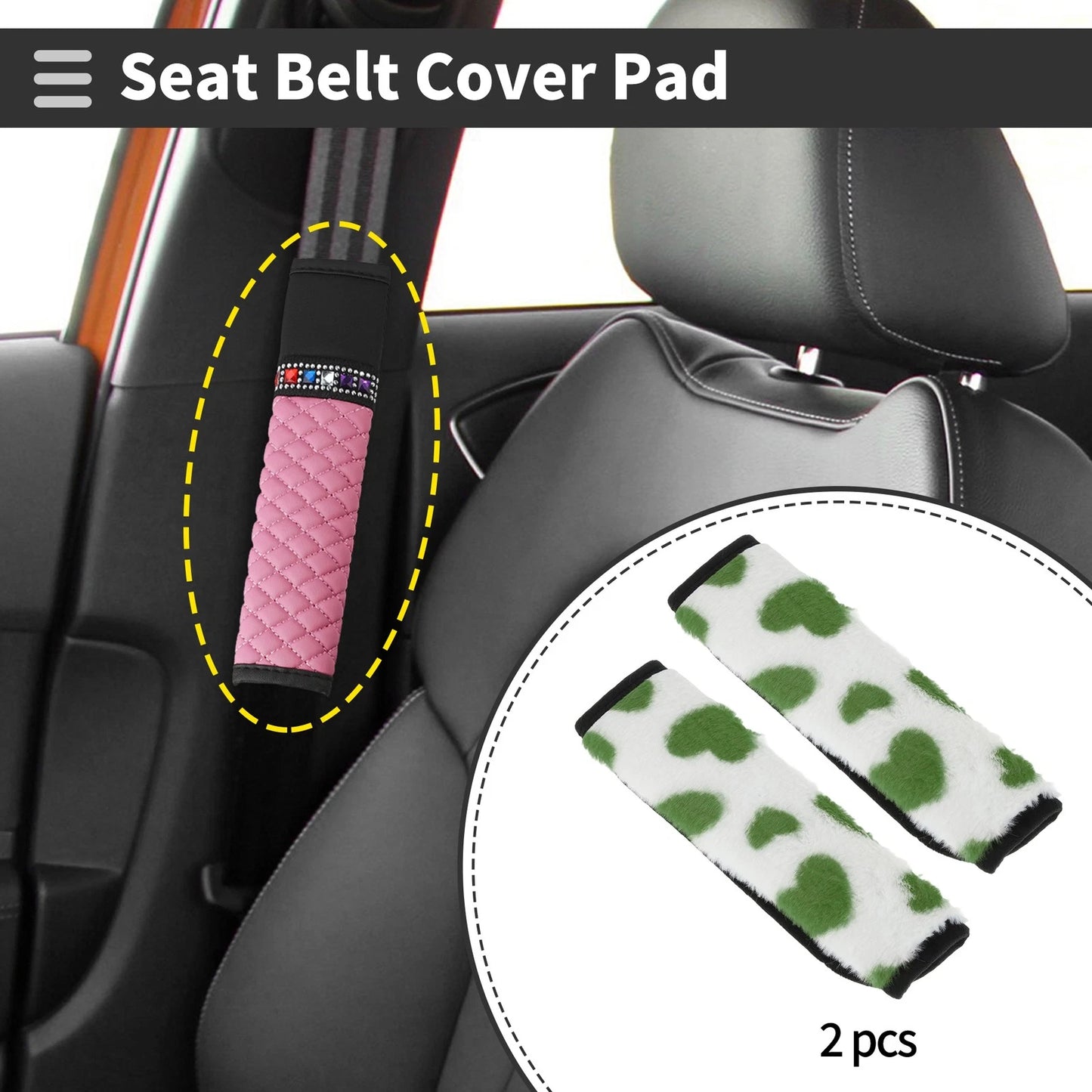Seat Belt Cover Pad for Universal Fit (23cm)