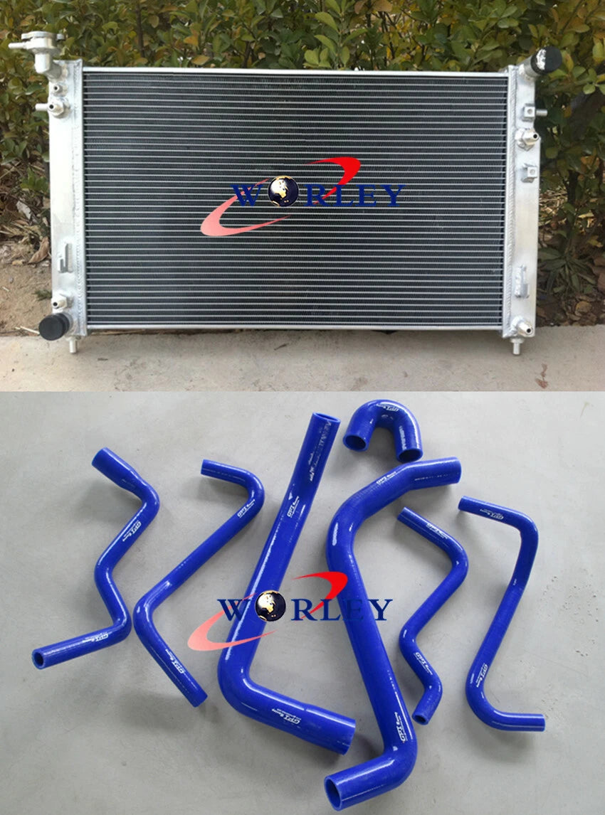 Aluminum Radiator & Blue Hose for Holden Commodore VT VX (1997–2002)