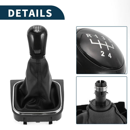 5 Speed Gear Shifter Knob with Cover No. 1K0711113CG for VW Eos (2006–2015)
