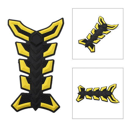 3 x Universal Motorcycle Gas Fuel Oil Tank Pad Fish Bone Decal Sticker
