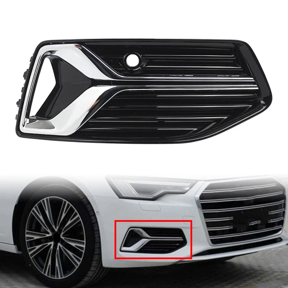 Right Front Fog Light Grille Cover for Audi A6 S6 C8 (2019-2023)