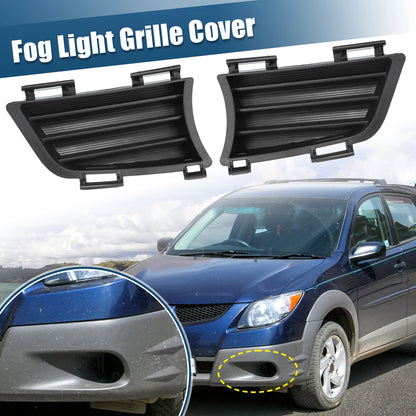 Set of 2 Fog Light Grille Cover Trims for Pontiac Vibe (2003–2010)