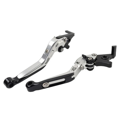 CNC Extendable Brake Clutch Levers for Honda VFR1200F (2010-2014) Silver