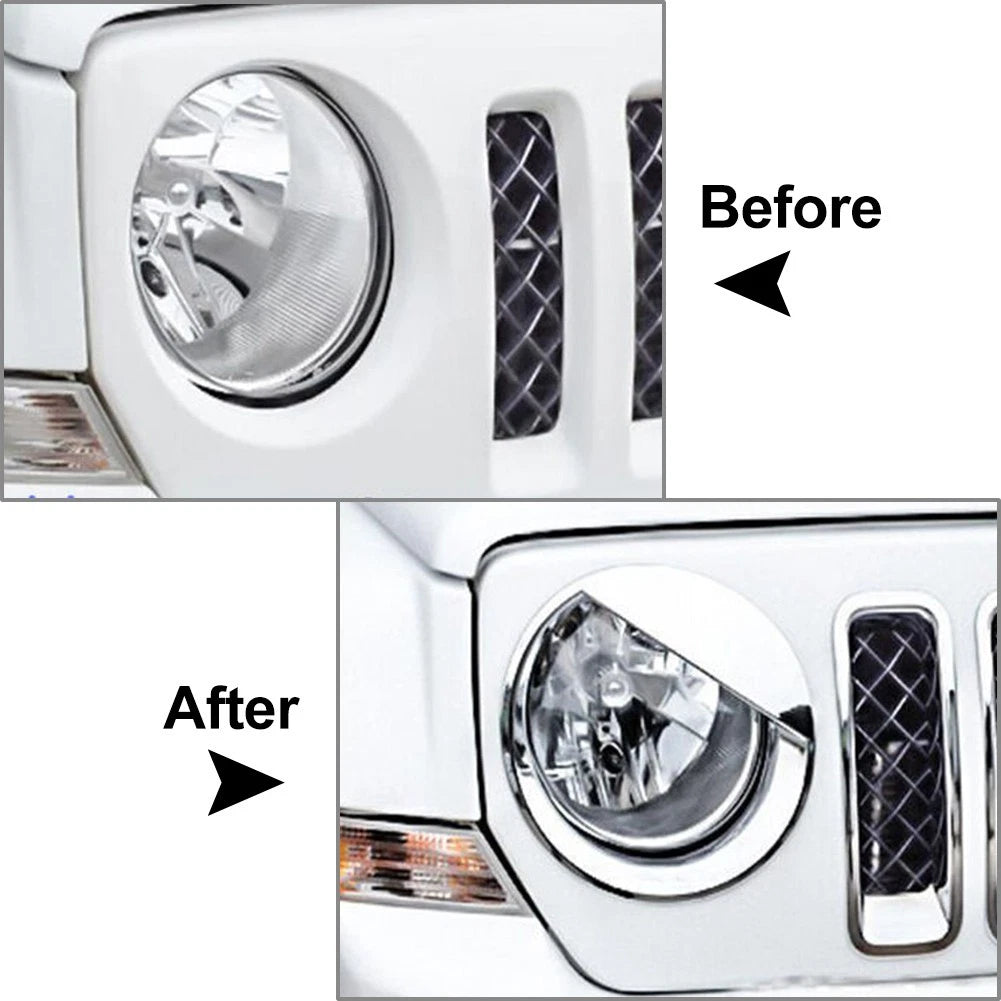 Set of 8 Door Hinge Covers for Jeep Wrangler JK 4 Door (2007–2017)
