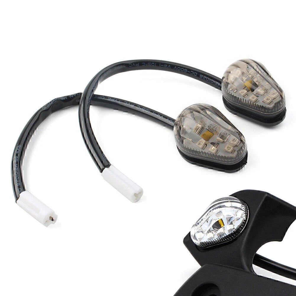 LED Gray Turn Signal Lights for YAMAHA FZ10 FZ03 FZ25 FJ-09 XSR 700 900