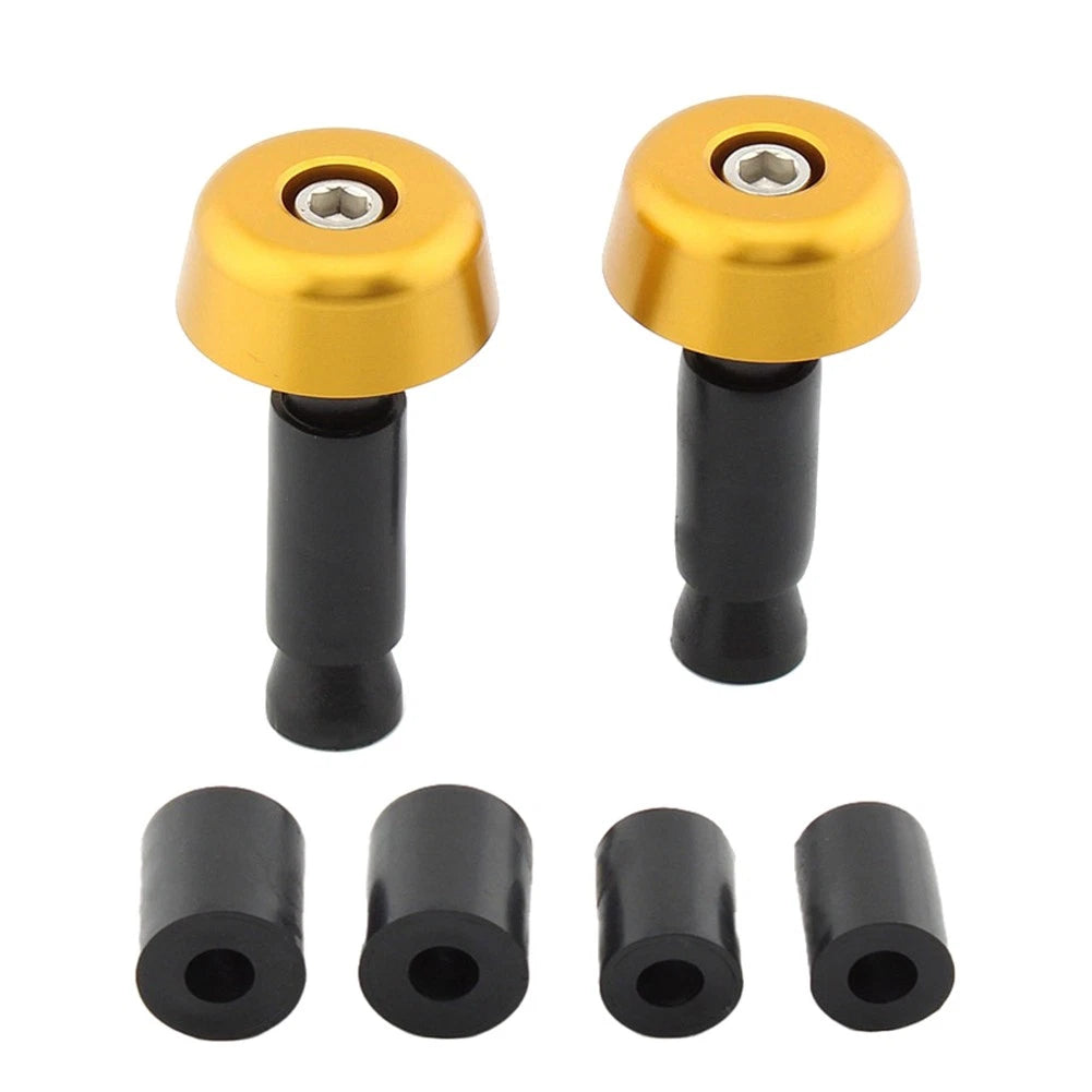 Handlebar Grips & End Caps for Universal Motorcycle (0.5in/12.7MM) Green