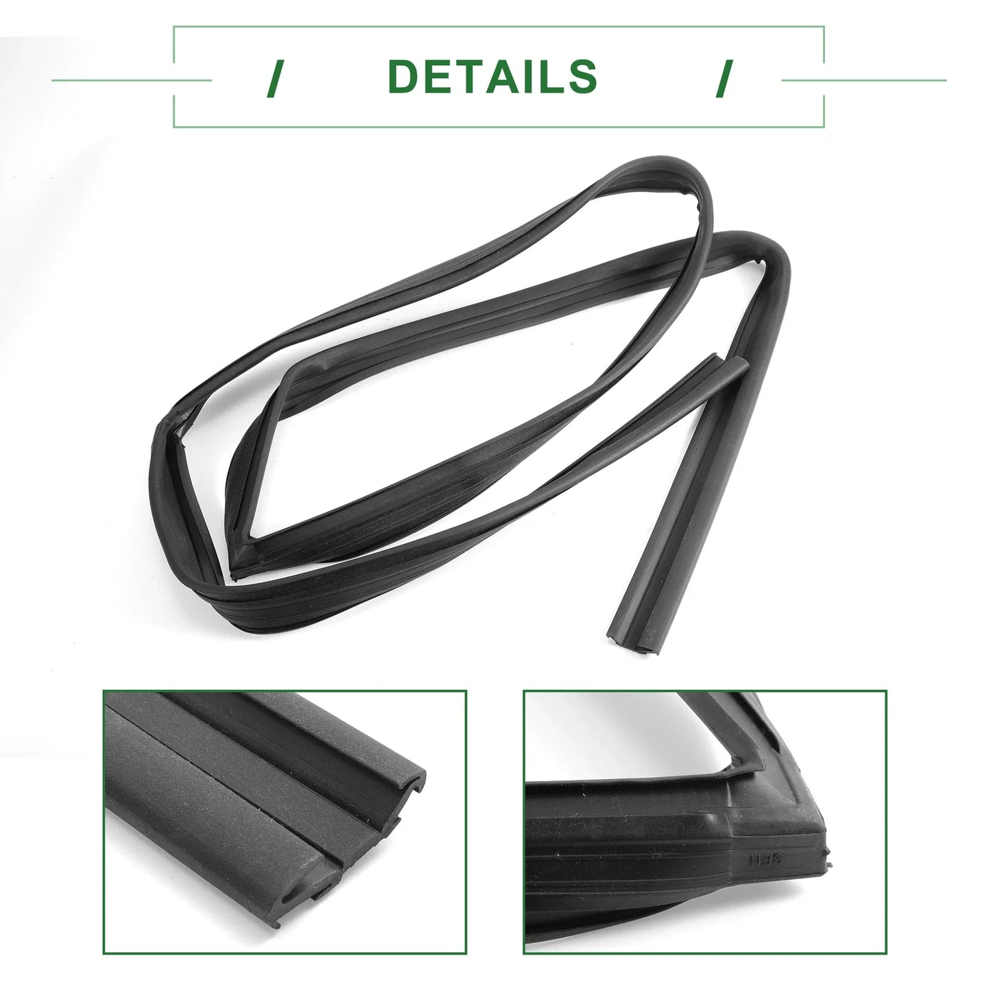 Front Right Door Window Run Channel Seal Strip for Honda Fit (2007-2014)