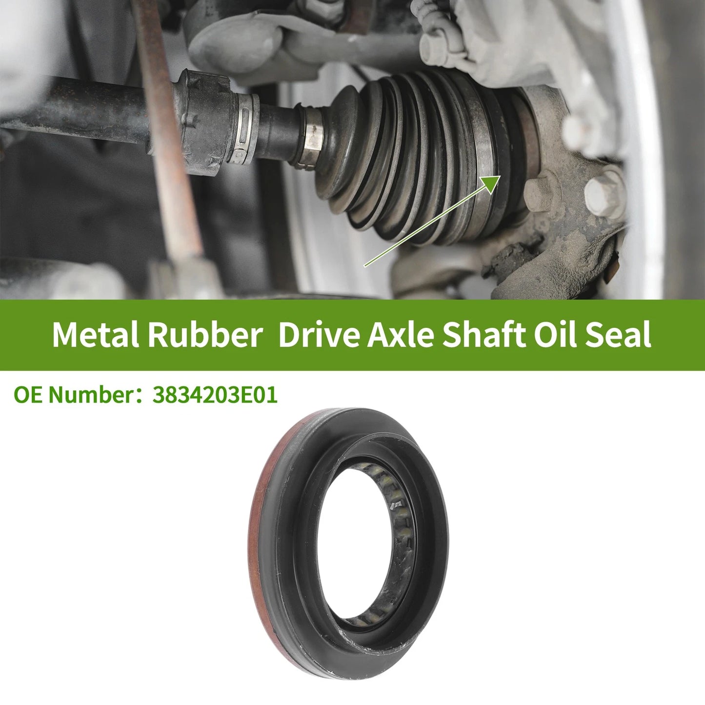 Right Drive Axle Shaft Oil Seal for Nissan Altima (1995–2004) No. 3834203E01