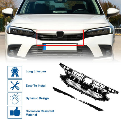 Front Hood Bumper Grille for Honda Civic Facelift (2016-2021)