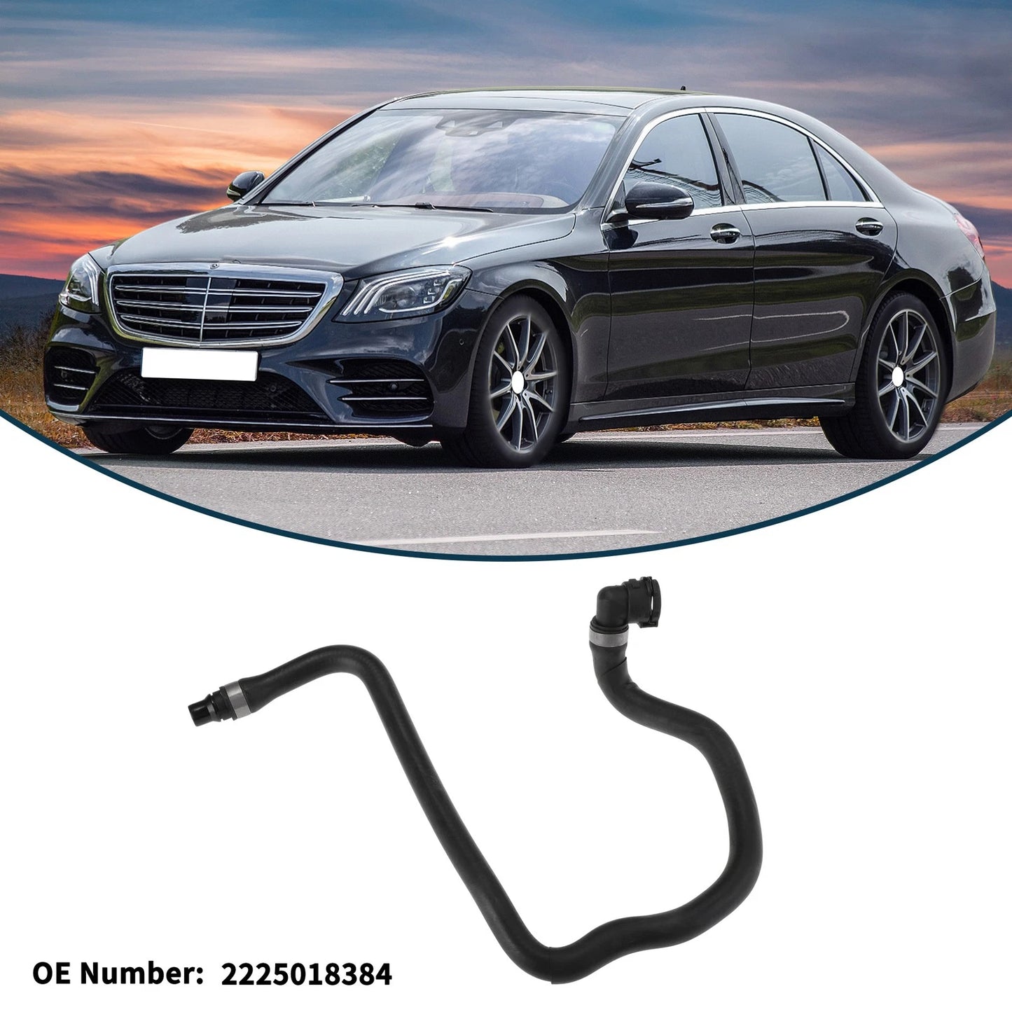 Radiator Hose for Mercedes-Benz S-Klasse Coupe C217 (2015–2020) No.2225018384