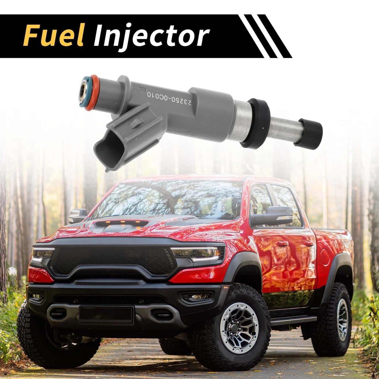 Fuel Injector for Toyota Tacoma (2005–2014) 12 Holes Gray