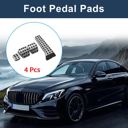 4Pcs Accelerator Pedal Covers for Mercedes Benz C-Class